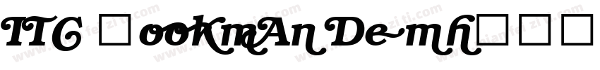 ITC bookman Demi半粗体字体转换